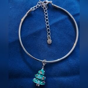 Gold Christmas Tree Bracelet